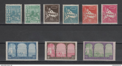 (S0472) ALGERIA, 1927-1929 (Definitives). MNH**/MH*