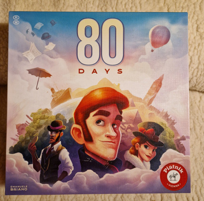 80 Days lautapeli. Uudenveroinen