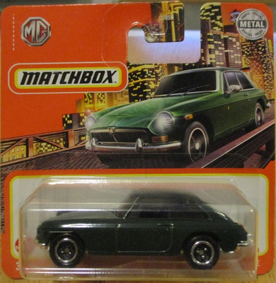 MGB GT Coupe 2 door Dark Green 1971 Matchbox 2020 1:64