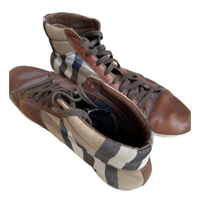 BURBERRY LEATHER SNEAKERS KOKO 46