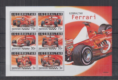 AUTOT Formula 1 Ferrari blokki GIBRALTAR **