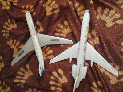 CCCP: kaksi Aeroflot-pienoismallia