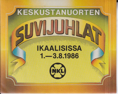 Keskustanuorten Suvijuhlat Ikaalisissa 1.-3.8.1986, e216