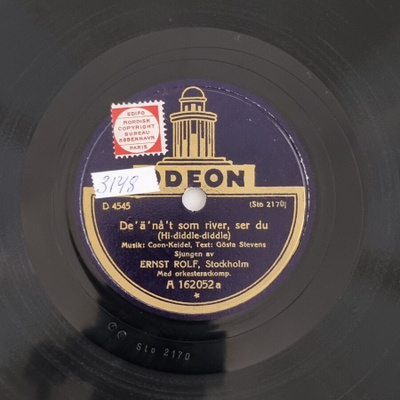 Savikiekko 1936 - Ernst Rolf - Odeon A 162052