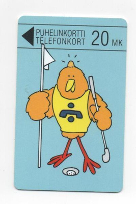 Puhelinkortti: Tintti golfaa
