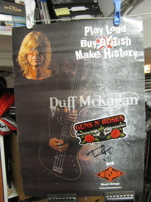 DUFF MCKAGAN ROTOSOUND PROMOJULISTE NIMMARILLA VG+
