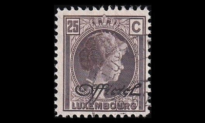 Luxemburg 157 o Virkamerkki 25 C (1928)