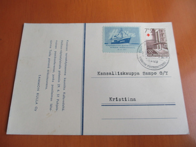 1952 Pohjoismainen Postikongressi Halltex näyttelylaivalla