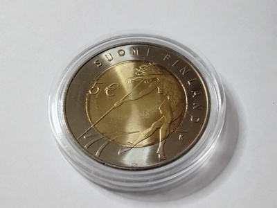 Suomi 5 euro 2005 BU, yleisurheilun MM