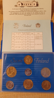 Markkarahasarja 1989 Englanninkielinen Rahat UNC