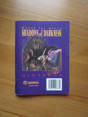 SIERRA: Quest for Glory IV HINT BOOK vihjekirja