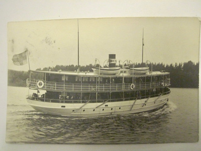 VANHA Postikortti Laiva Leppävirta I Kulkenut 1929