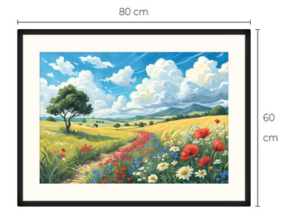 Uusi Kukkapelto maisema taulu 60 cm x 80 cm