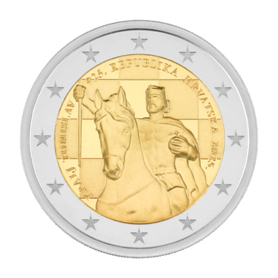 Kroatia 2025 2 euro CC King Tomislav unc