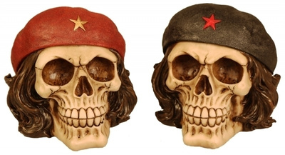 SKULL GUEVARA (RED)	(48 298)	(dod-369) n.15cm polystone