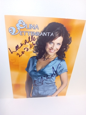Fanikortti Elina Vettenranta  ( SIGNED  / NIMIKIRJOITUS  )