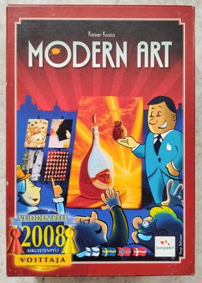 Reiner Knizia MODERN ART Suomenkielinen huutokauppapeli 2008