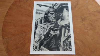 Jatkosota Pommituslentäjä Sotapiirros Lindeberg 1942