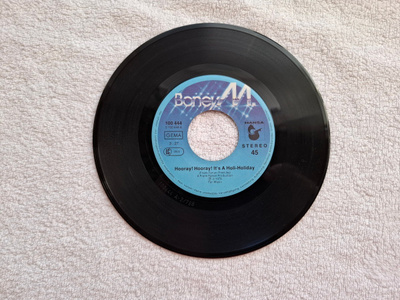 Boney M. – Hooray! Hooray! It's A Holi-Holiday 7" single