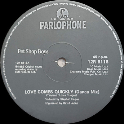 Pet Shop Boys - Love Comes Quickly