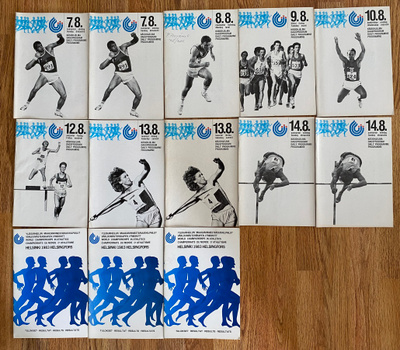 Yleisurheilun MM-kisat Helsinki 1983 käsiohjelmia ym #2