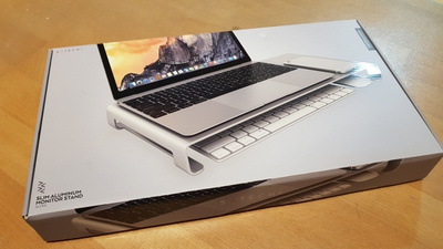 Satechi Aluminum Slim Monitor Stand -monitoritaso, hopea