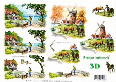 3D "°MAASEUTUA & HEVOSIA"° /Etappe-Knipwerk
