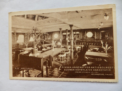 VANHA Postikortti Laiva Arcturus SHO Kulk. 1929 Saksa- Suomi