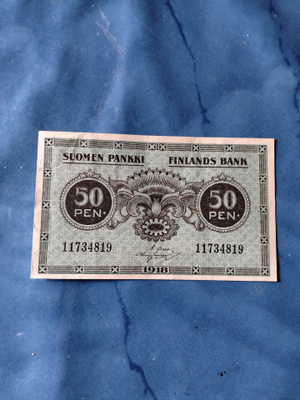 50 penniä 1918