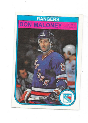 1982-83 OPC #229 Don Maloney New York Rangers