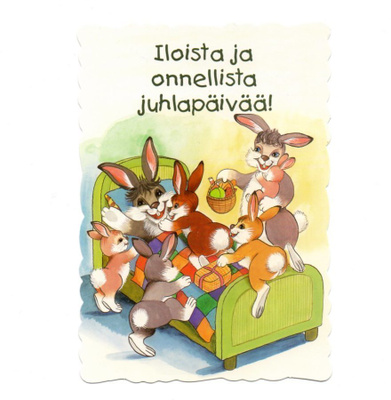 Pupu Tupuna °"Iloista ja onnellista juhlapäivää!°" -KORTTI