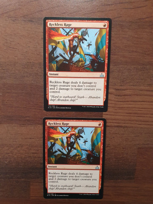 Magic the Gathering Reckless Rage 2 korttia