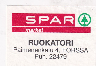 Forssa. Ruokatori, SPAR   s18