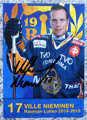 VILLE NIEMINEN Rauman Lukko postikortti