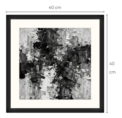 Uusi uniikki abstrakti art print taulu 40 cm x 40 cm