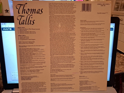 Thomas Tallis - The Tallis Scholars, Peter Phillips  vinyyli
