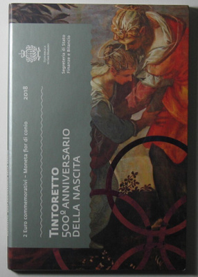 2018 San Marino 2€ juhlaraha Tintoretto
