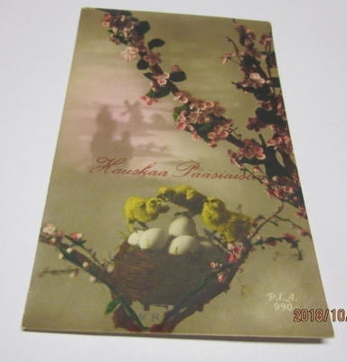 Vintage pääsiäiskortti 1929
