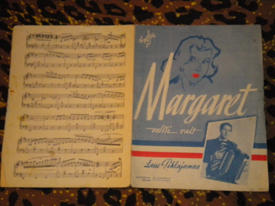 Nuottivihko - LASSE PIHLAJAMAA - Margaret 1954