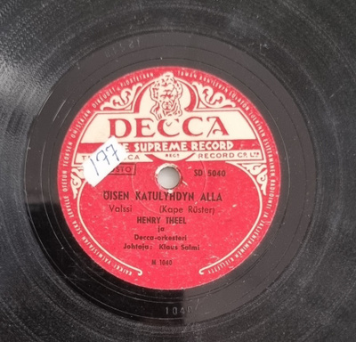 Savikiekko 1948 - Henry Theel - Decca SD 5040