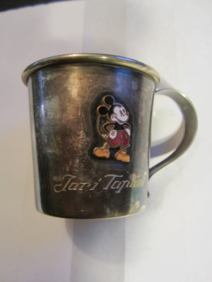 VANHA ALPAKKA MUKI V 1958 , EMALOITU MIKKI HIIRI