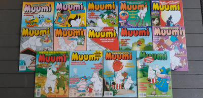 Muumi 14 kpl Lehtierä 1993-1996