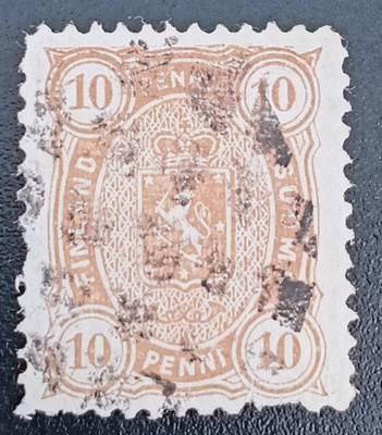 1882 Leimapaino 10p, kuvioleima