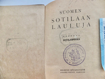 Suomen Sotilaan Lauluja 3. Polkupyöräpataljoona 1.kompp 1921