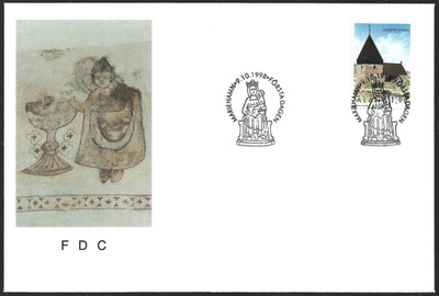 FDC Åland 1998  Eckerön kirkko  LaPe ÅL 148