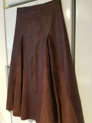 Kotimainen Meiker Lady vintage Nahkahame / Hame nahkaa 38