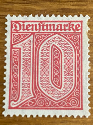 SAKSA REICH 1920 VIRKAMIESMERKKI**
