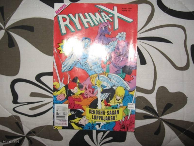 MARVEL*RYHMÄ-X 8/1991*Vallankumousta ilmassa