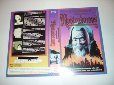 Vhs kansipaperi Fix - NOSTRADAMUS  (Sis.postikulut)