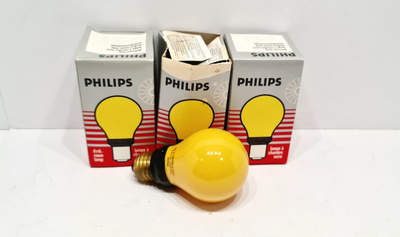 3kpl Philips Yellow Lightroom Lamp
